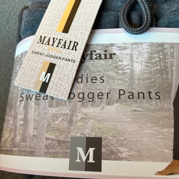 New MayFair Charcoal Gray Women’s Sweat Jogger Pants Size:Medium - Picture 3 of 4